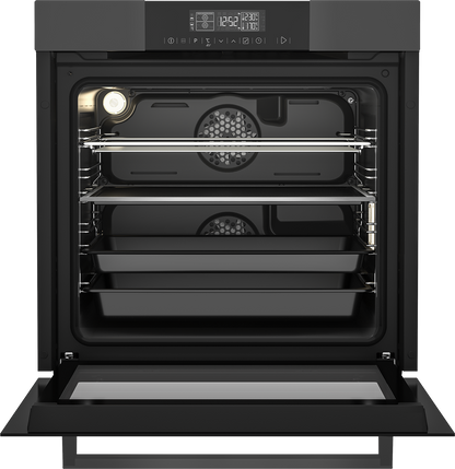 Beko 60cm BI Oven Split & Cook MultiFunction Anthracite Oven - Inox
