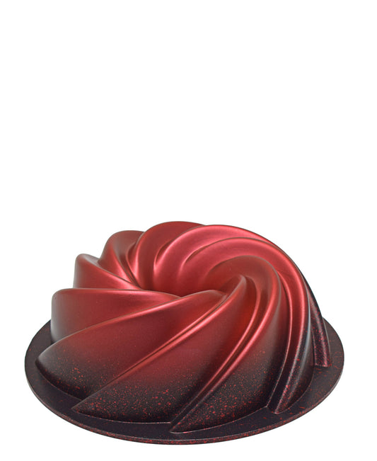 OMS Swirl 26cm Bundt Baking Pan - Red