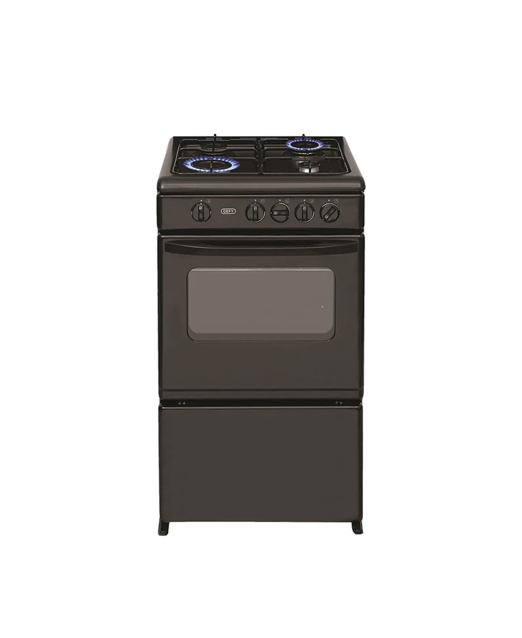 Defy 4 Burner Gas Stove Black