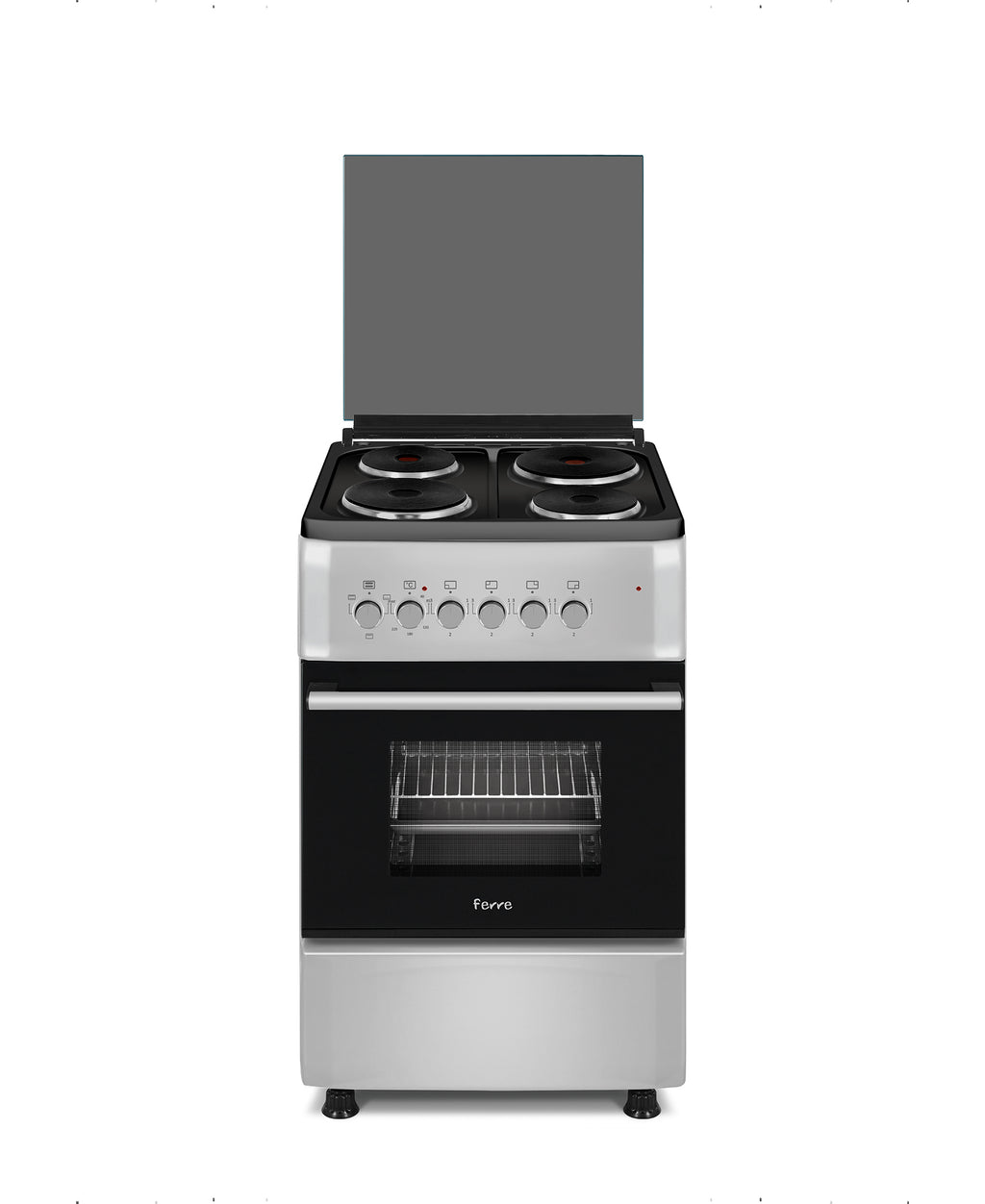 Ferre 4 Plate Electric Stove - Silver