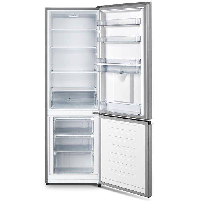 Hisense H370WD Metallic Water Dispenser Combi Fridge