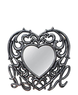 Exotic Designs Heart Mirror - Silver