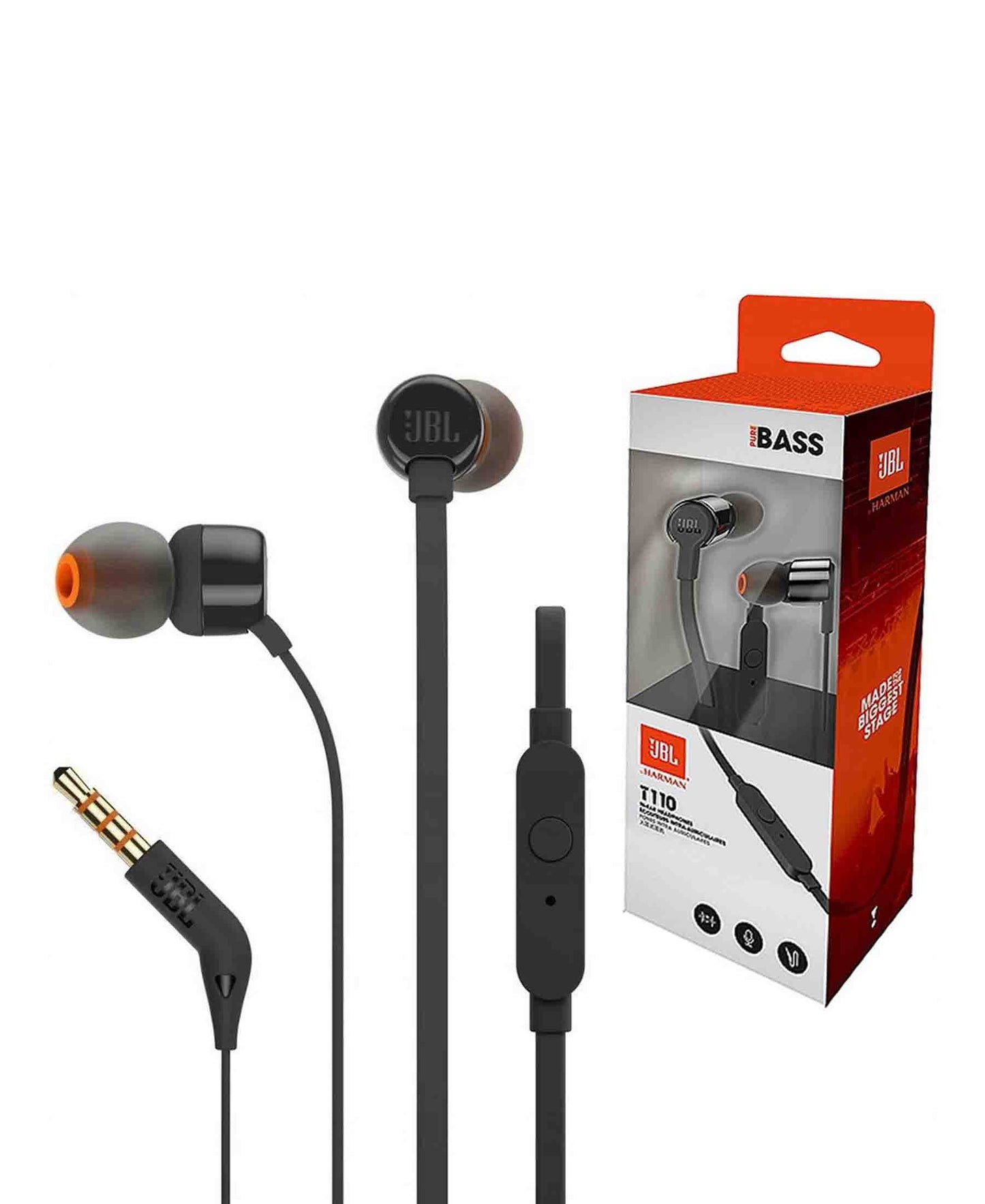 JBL T110 In Ear Headphone - Black