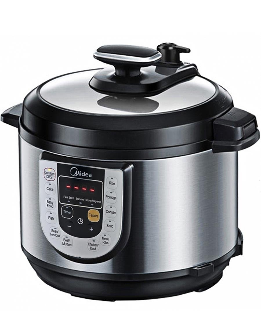 Midea 6L Pressure Cooker - Silver