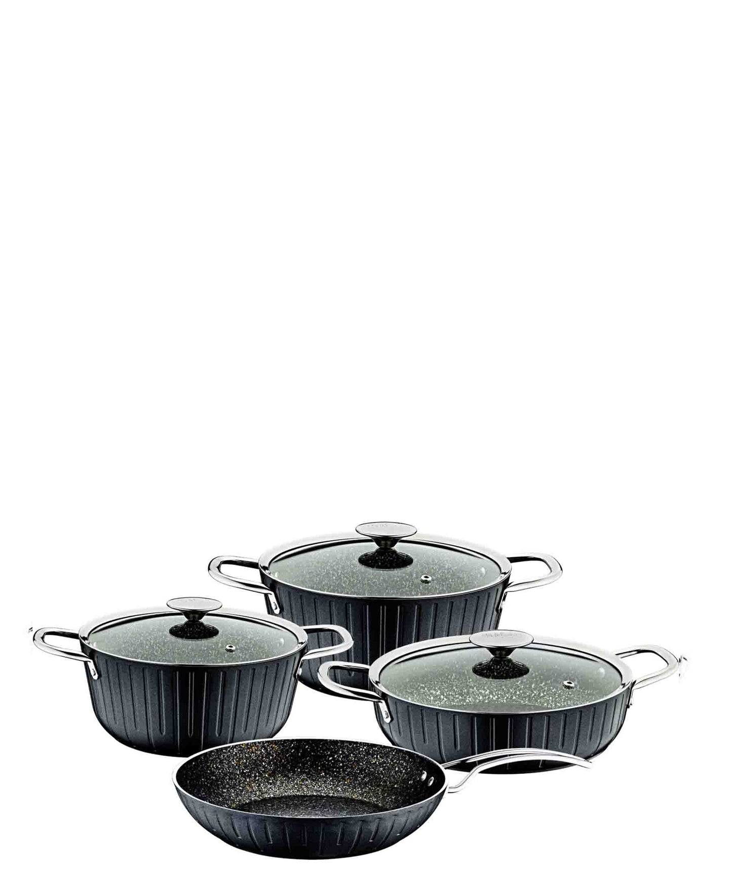 OMS 7 Piece Colonna Cookware Set - Grey