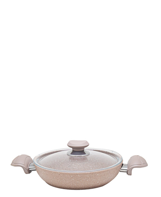 OMS Granite 22cm Non-Stick Egg FryPan - Brown