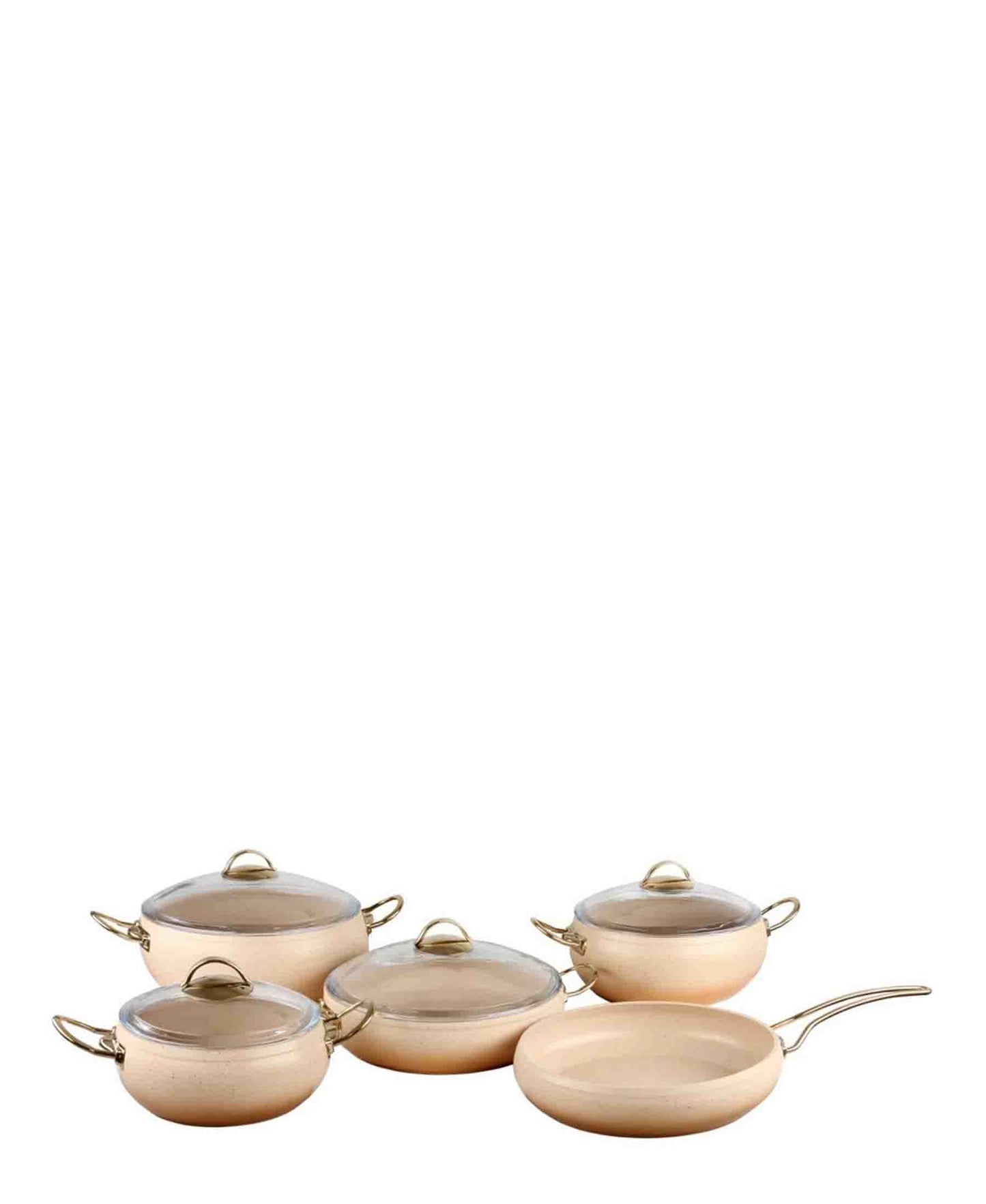 OMS Granite Pot Set 9 Piece - Ivory