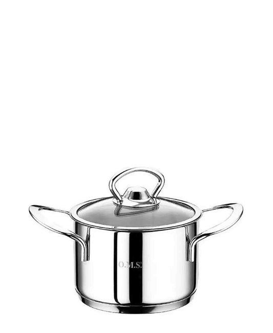 OMS Mini 14cm Stainless Steel Casserole - Silver