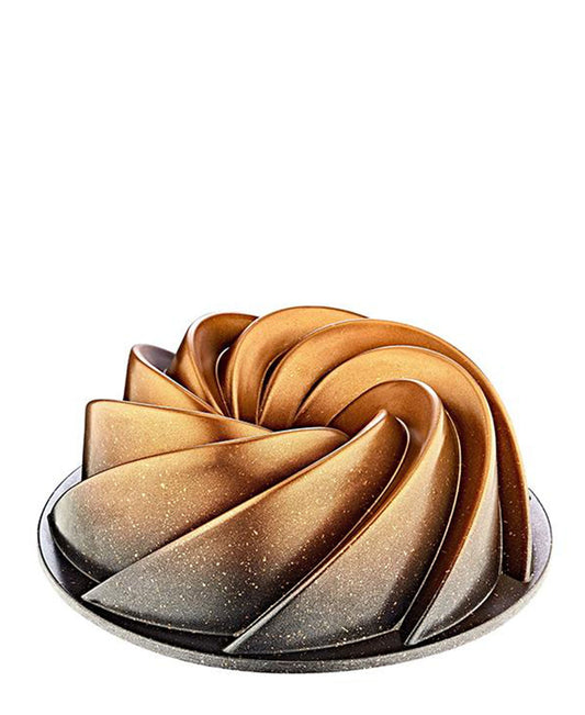 OMS Swirl 26cm Bundt Baking Pan - Gold