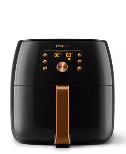 Philips XXL Twin Turbostar Airfryer - Black & Rose Gold