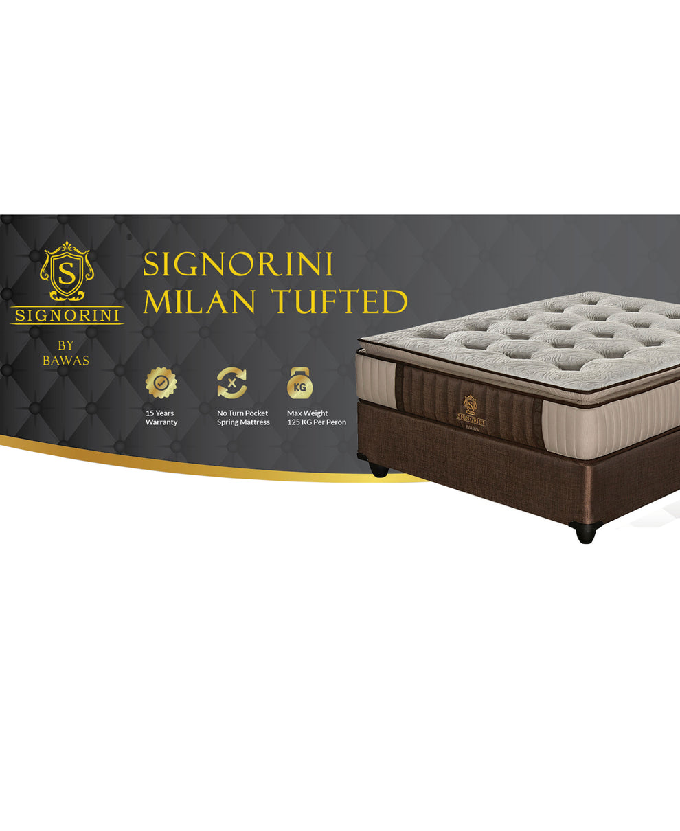 Signorini Milan Tufted King Bed Bawas Furnishers