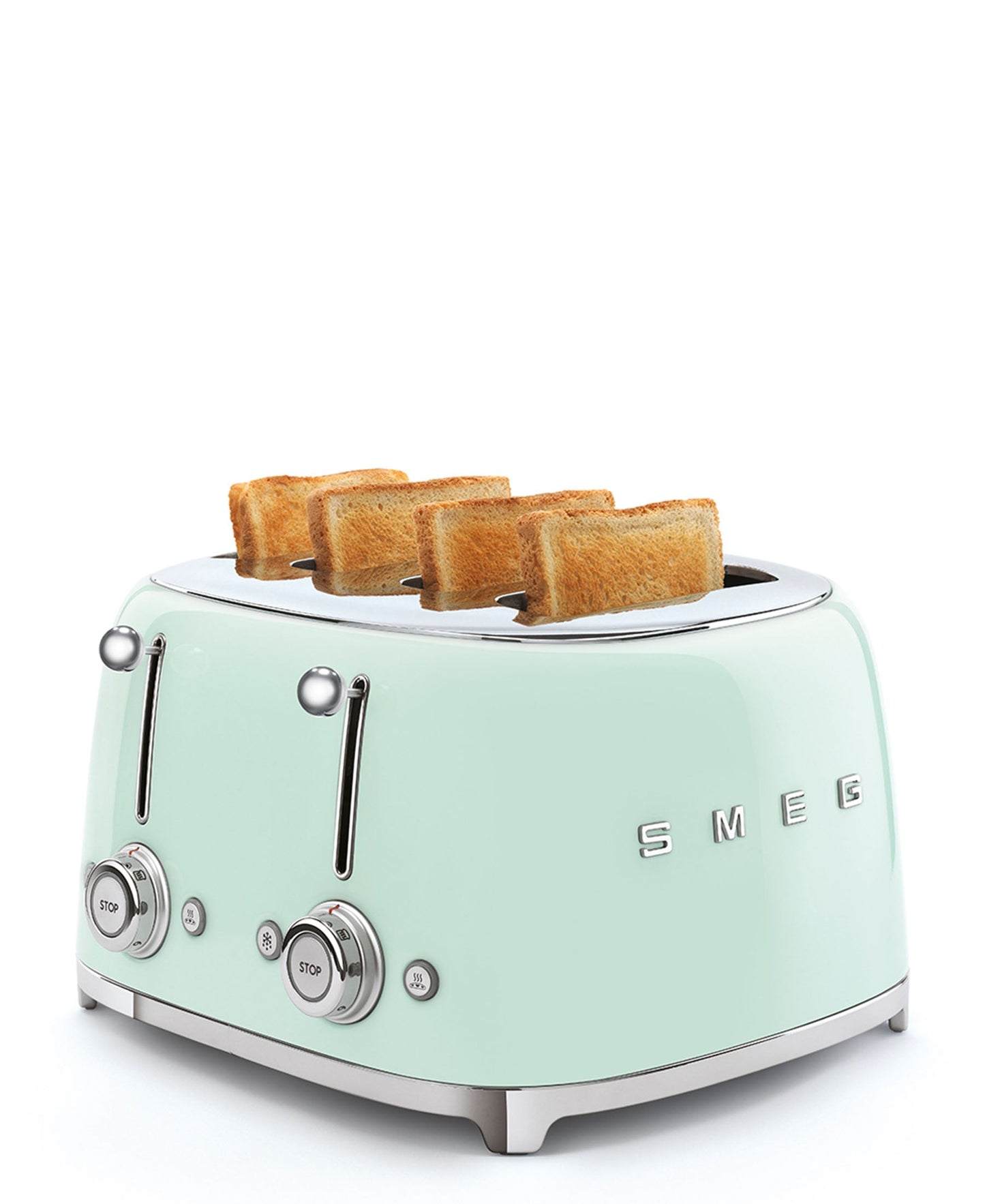 Smeg Retro 2000W 4 Slice Square Toaster - Green
