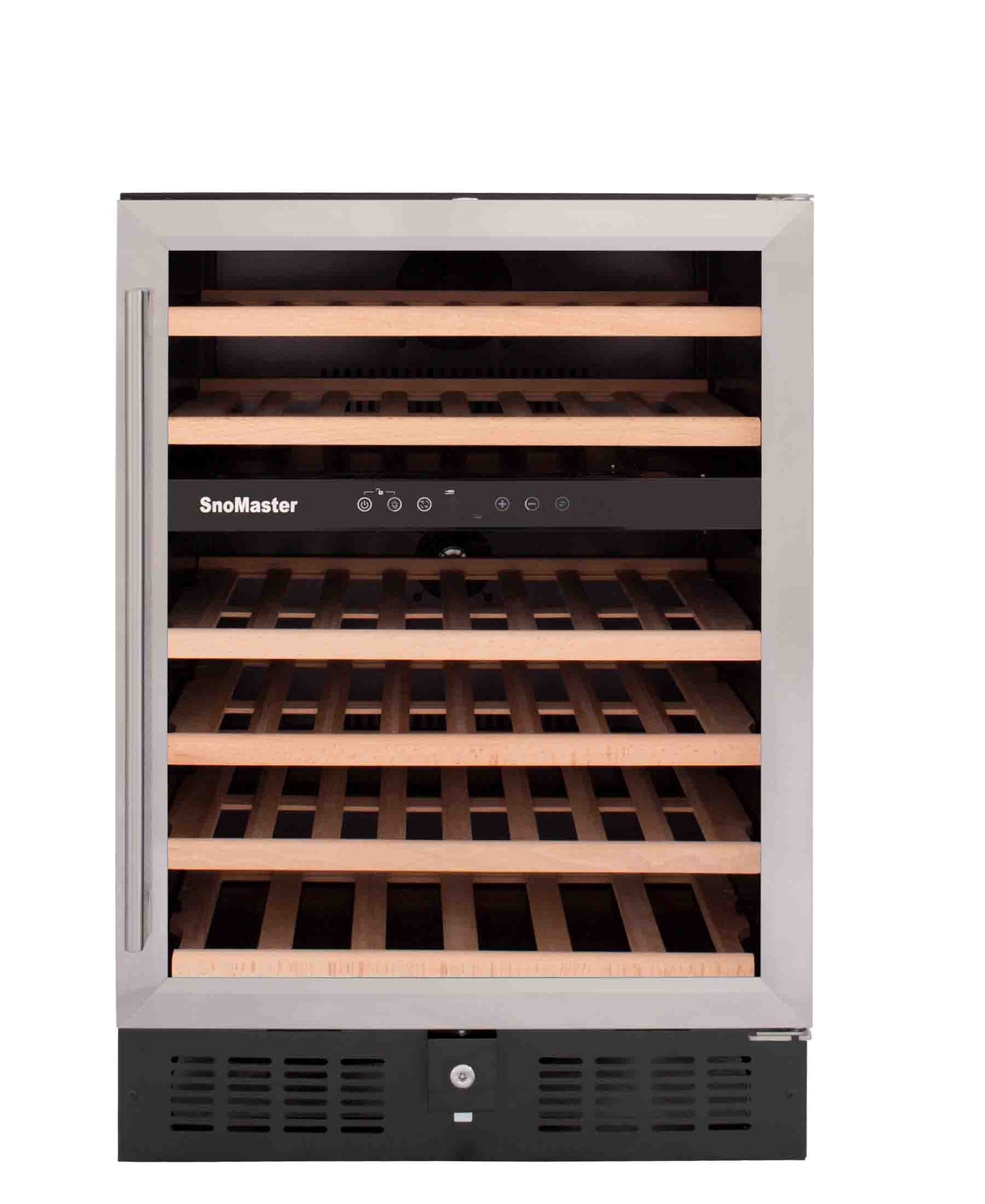 SnoMaster 46 Bottle Undercounter Dual Zone Bottle Cooler - Black