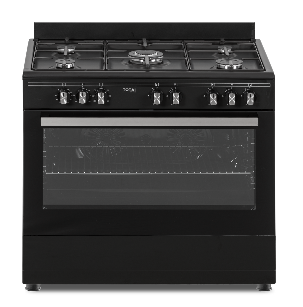 TOTAI PREMIUM 90CM BLACK COOKER GAS/ELECTRIC- 03/T800EB