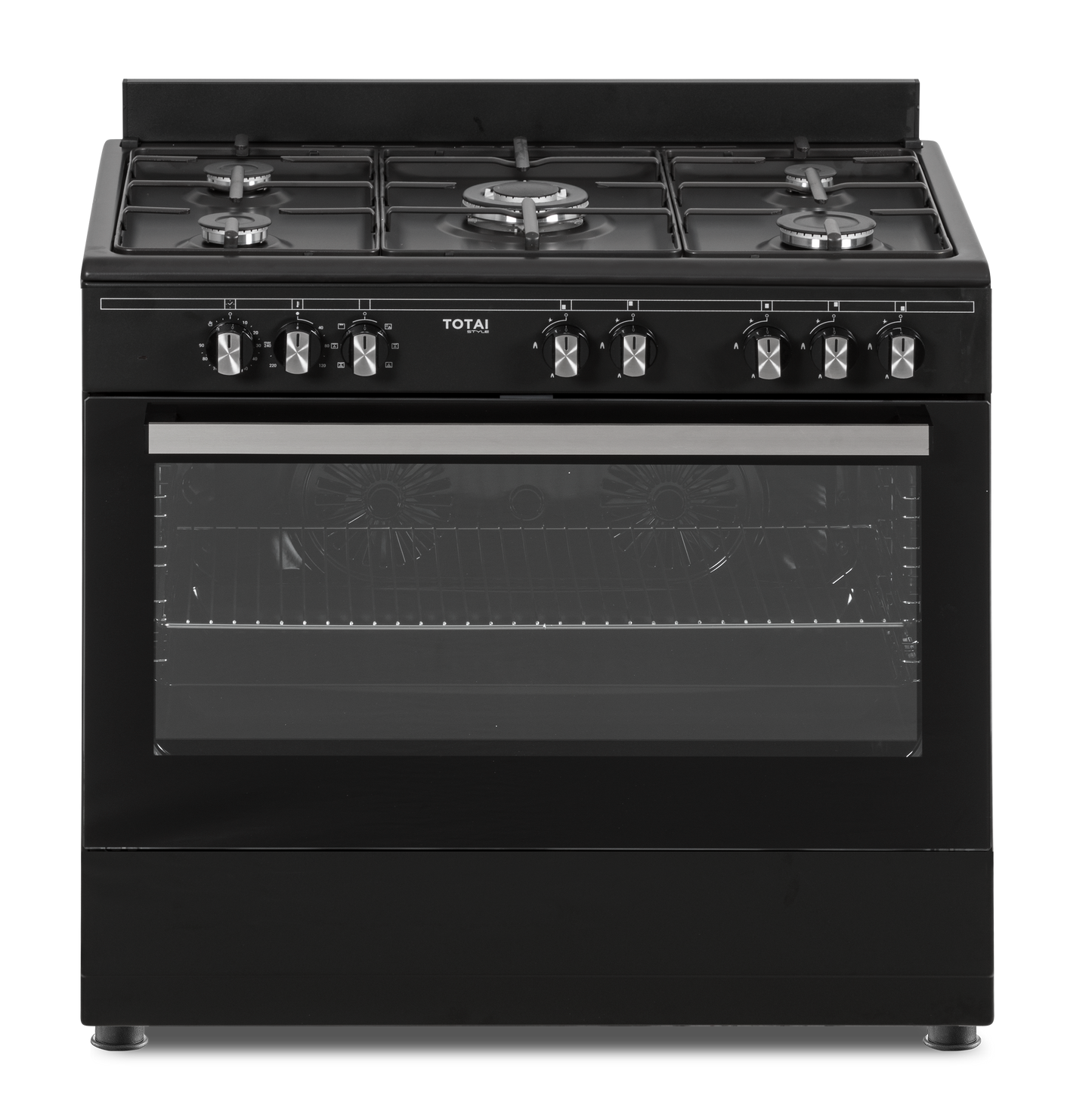 TOTAI PREMIUM 90CM BLACK COOKER GAS/ELECTRIC- 03/T800EB