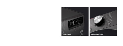 LG 12kg Wash / 8kg Dry Black Steel Vivace - AI DD Washer Dryer Combo