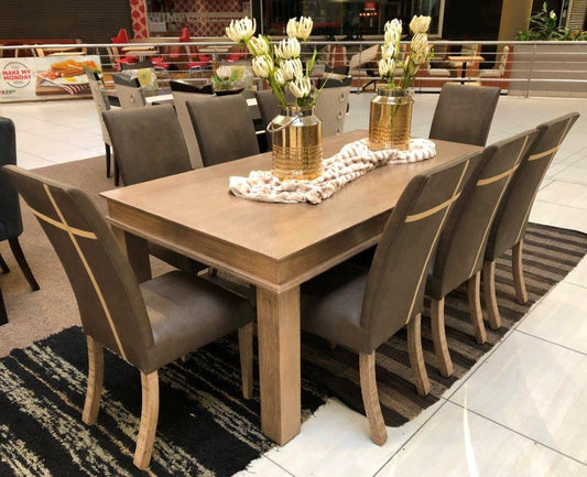Louie T-bar + Themba 9 piece Dining Room Suite