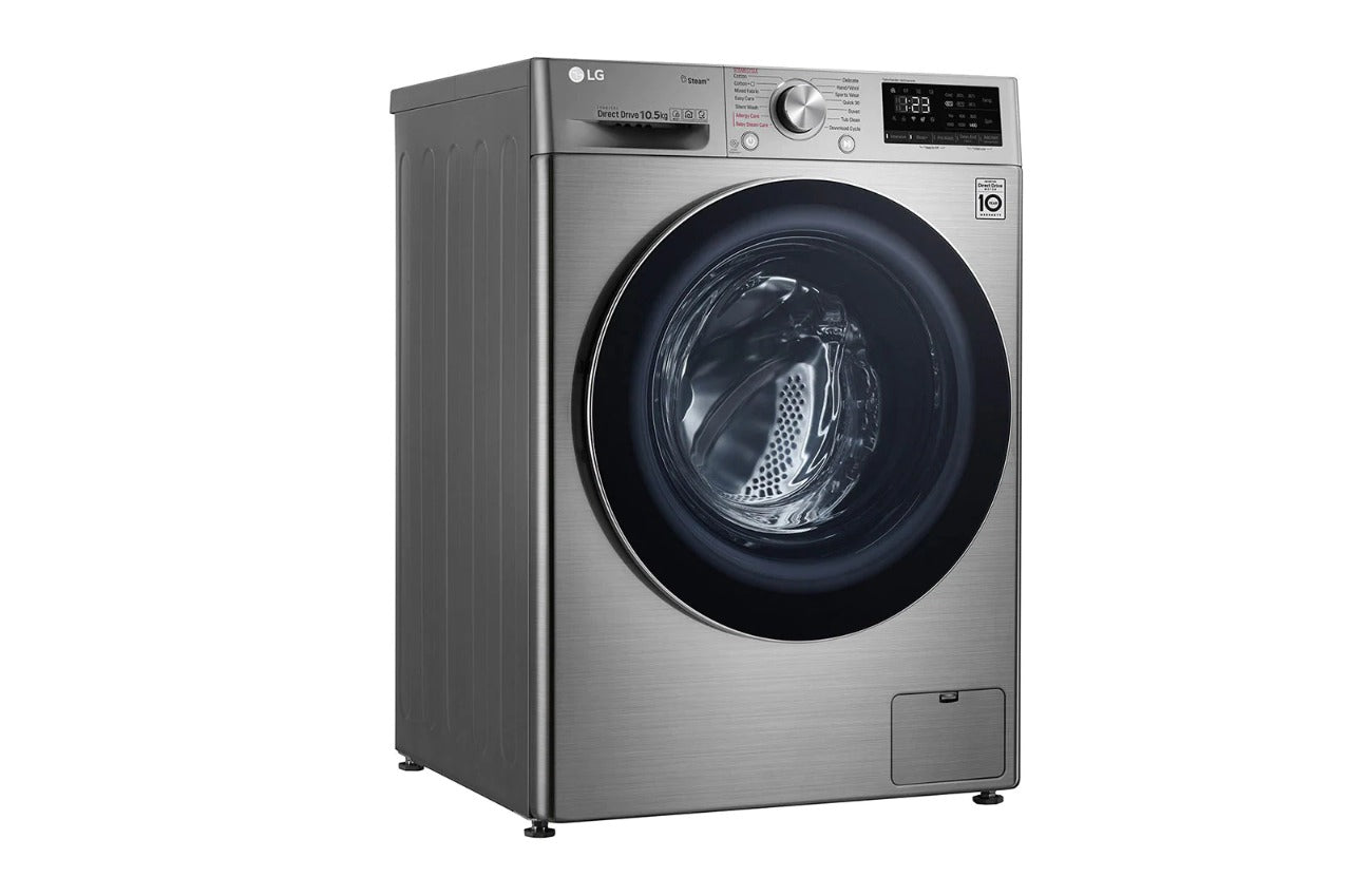 LG 10,5KG Washing Machine - Metallic
