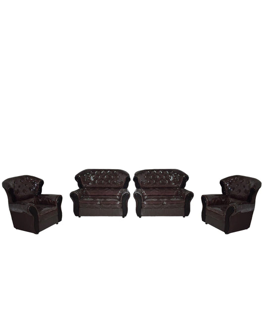 Aevo 4 Piece Lounge Suite - Brown