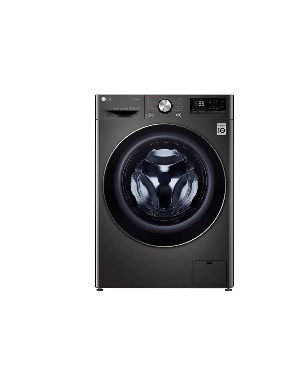 LG 12kg Wash / 8kg Dry Black Steel Vivace - AI DD Washer Dryer Combo