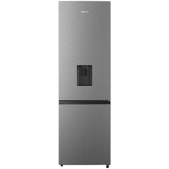 Hisense H370WD Metallic Water Dispenser Combi Fridge