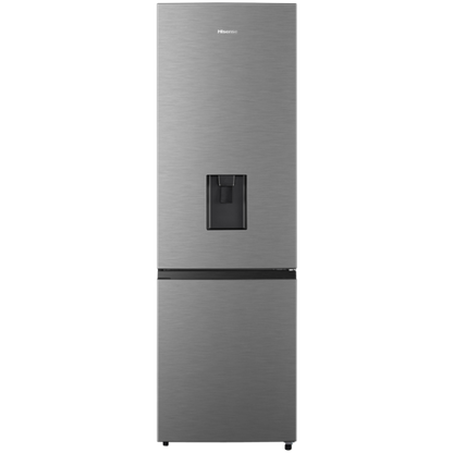 Hisense H370WD Metallic Water Dispenser Combi Fridge