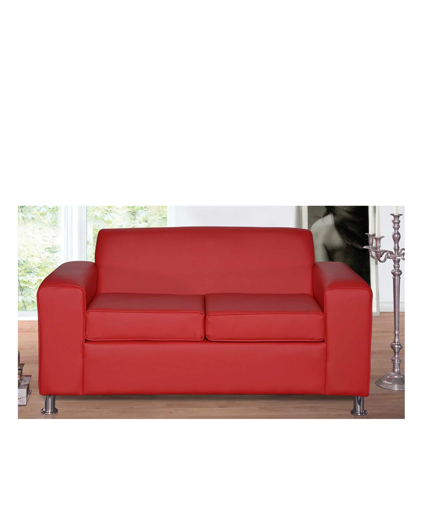Lola 2 Division Red Couch