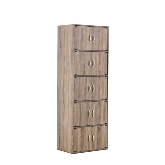 10 Door Cabinet – Grey Oak