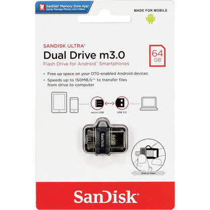 SanDisk 64B Ultra Dual Drive - Black