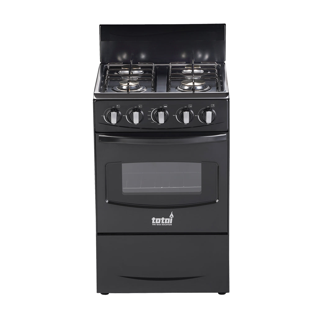 TOTAI 50CM 4 BURNER FULL GAS STOVE  BLACK- 03/T300ABF