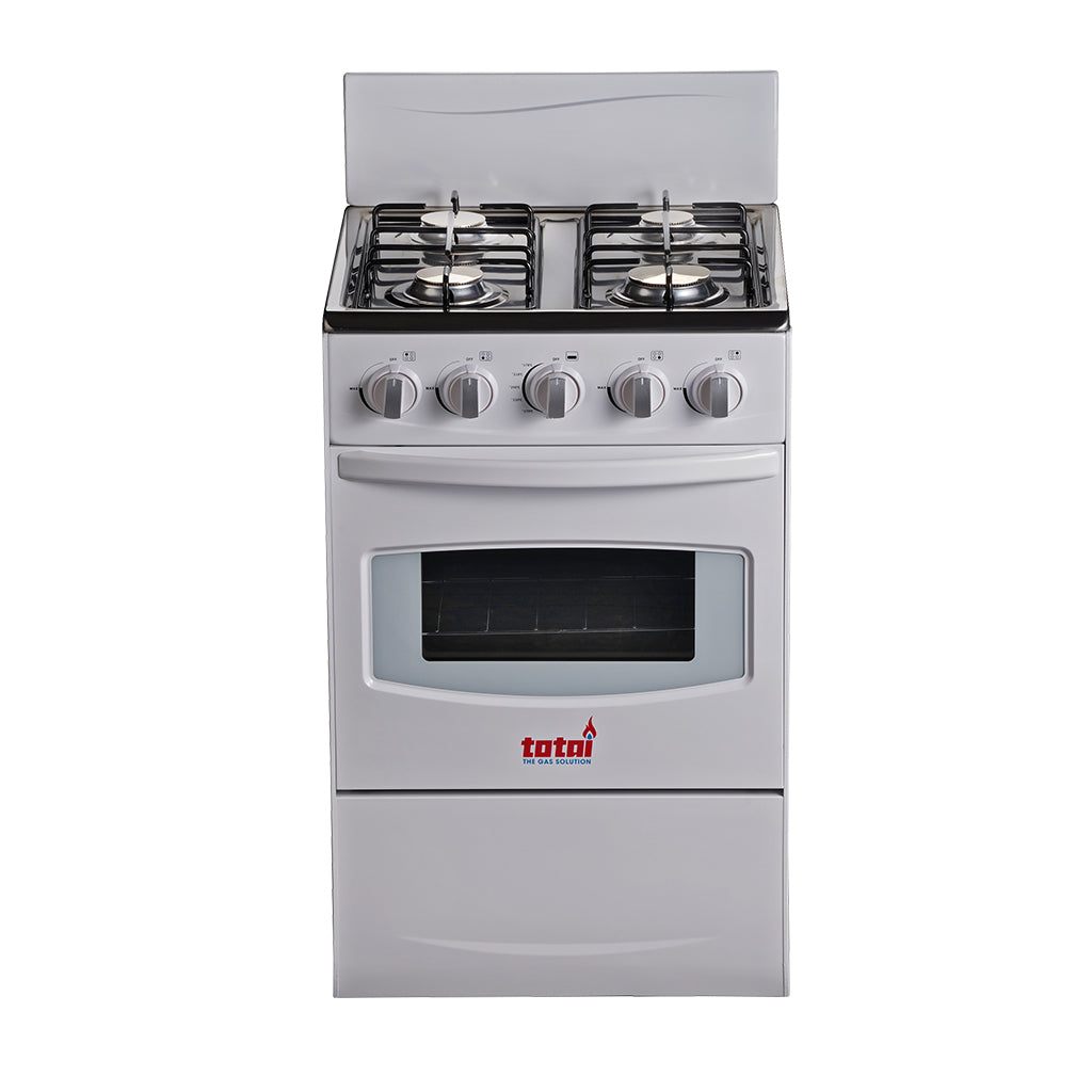 TOTAI 50CM 4 BURNER FULL GAS STOVE  WHITE- 03/T300AF